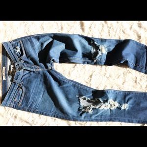 J Brand Distressed Jeans Low Rise Pencil size 26